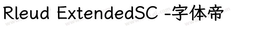 Rleud ExtendedSC 字体转换